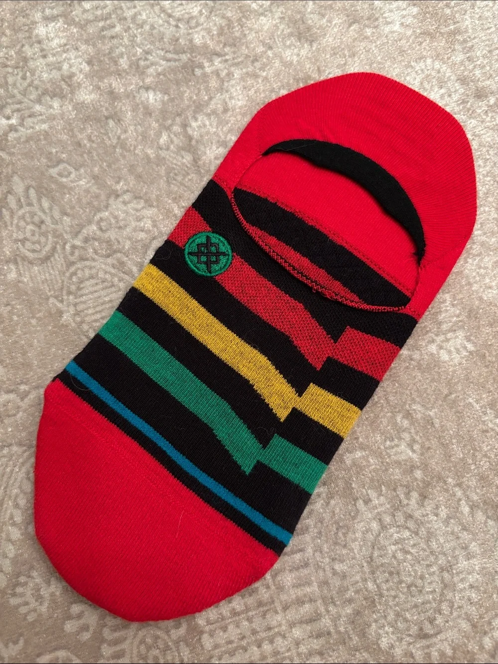 NWOT Stance Dwyane Wade 2-Pack NO SHOW Liner Socks Classic Striped Black Red